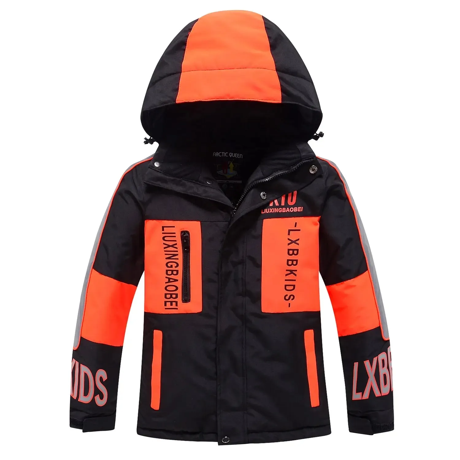 2024 Winter Kids Hooded Insulated Snow Jacket