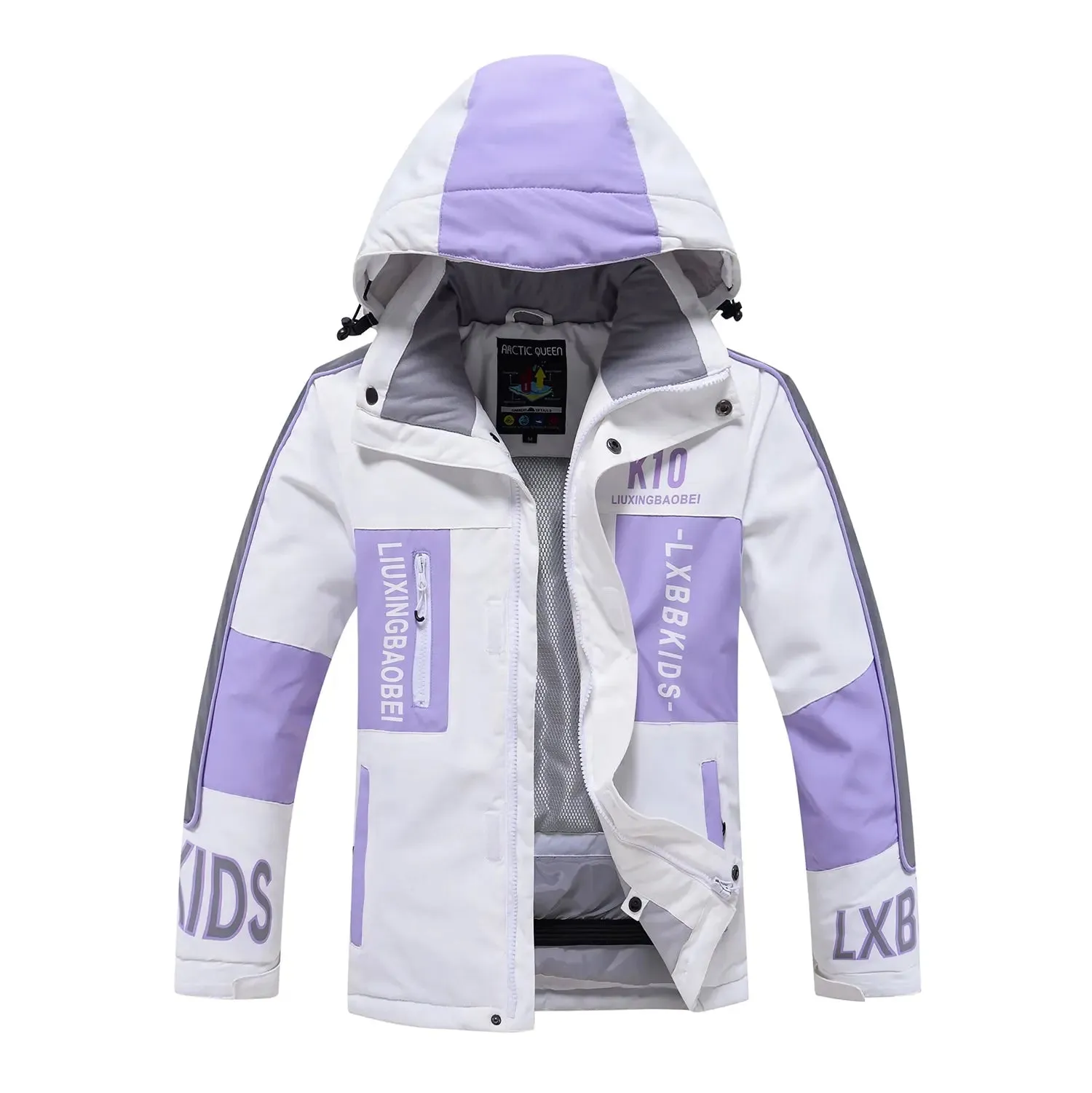 2024 Winter Kids Hooded Insulated Snow Jacket