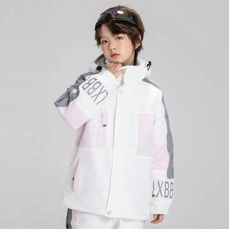 2024 Winter Kids Hooded Insulated Snow Jacket
