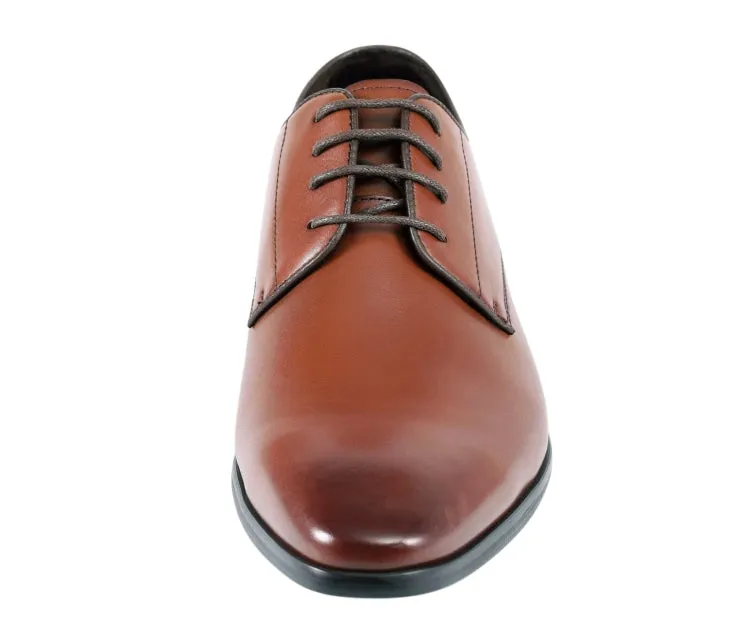 Asher Green Ag610 Tan Men’s Genuine Leather Lace Up Shoes