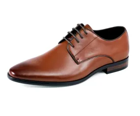 Asher Green Ag610 Tan Men’s Genuine Leather Lace Up Shoes