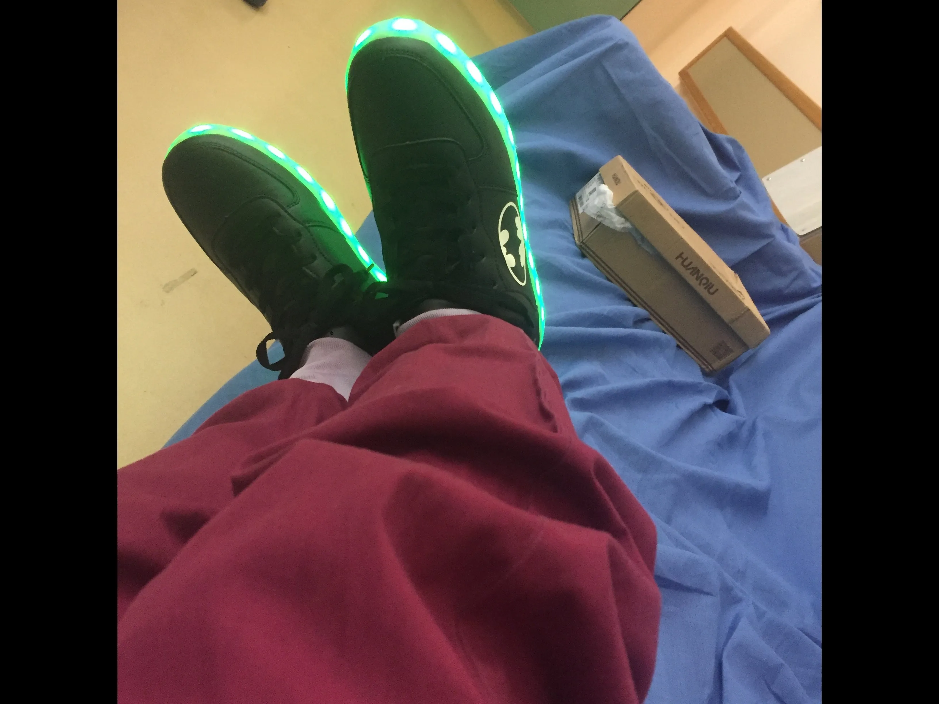 Batman light up shoes Colorful Flashing LED Luminous Shoes Low Top Unisex Shoes