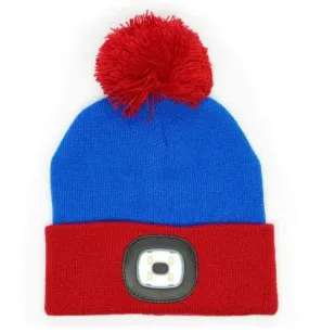BLUE KIDS RECHARGABLE LED BEANIE