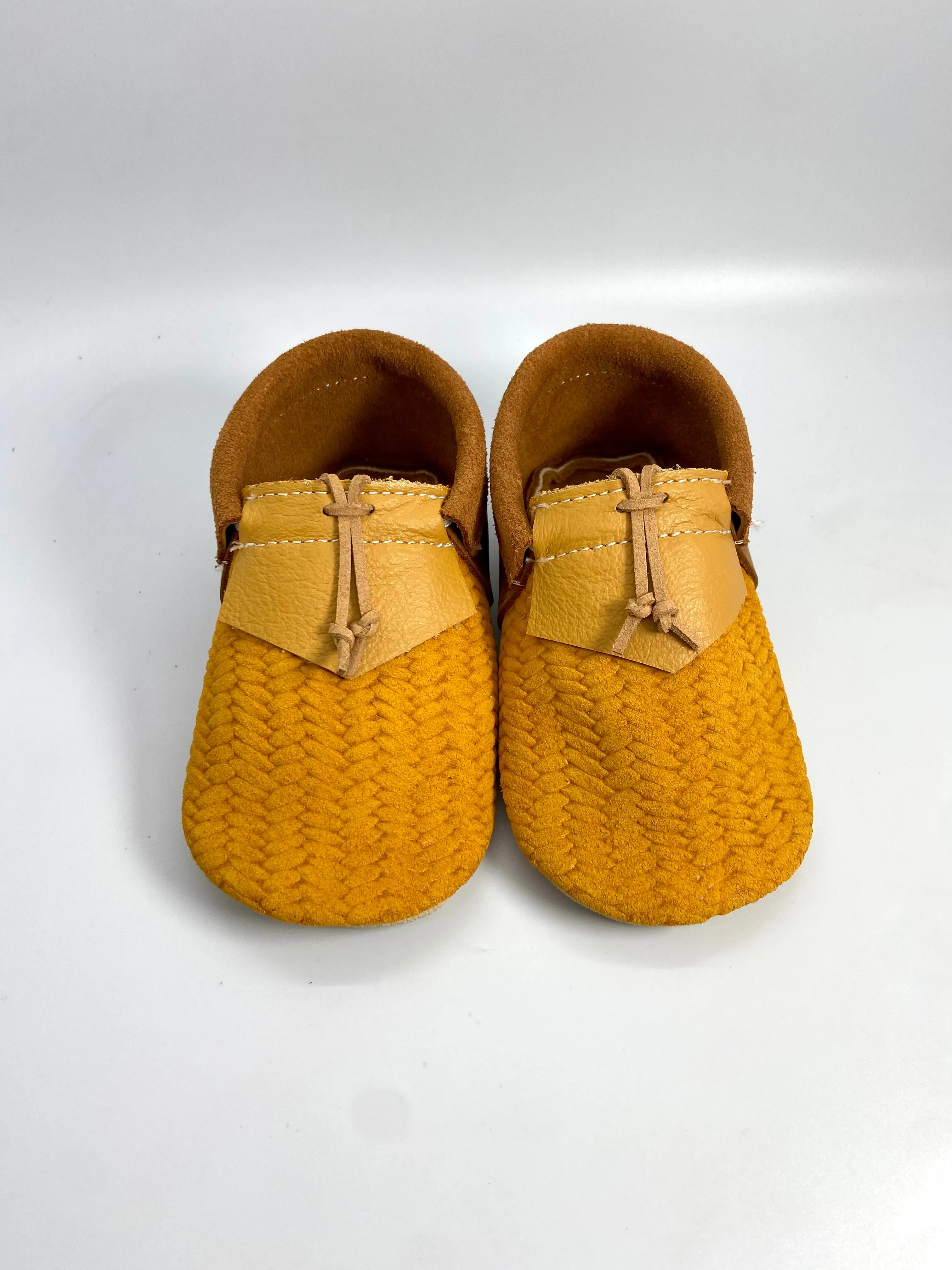 Boho Braided Mustard Loafer