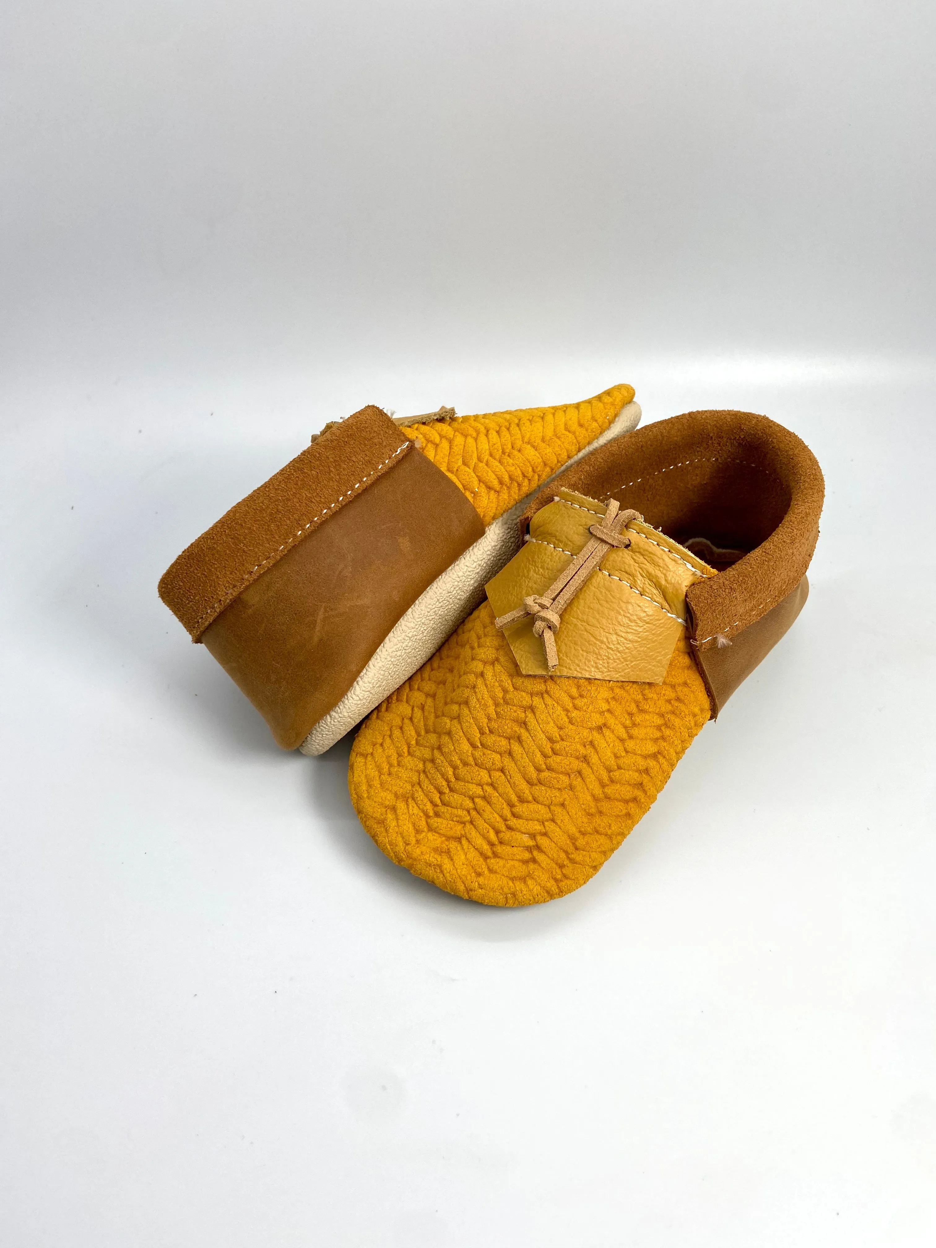 Boho Braided Mustard Loafer