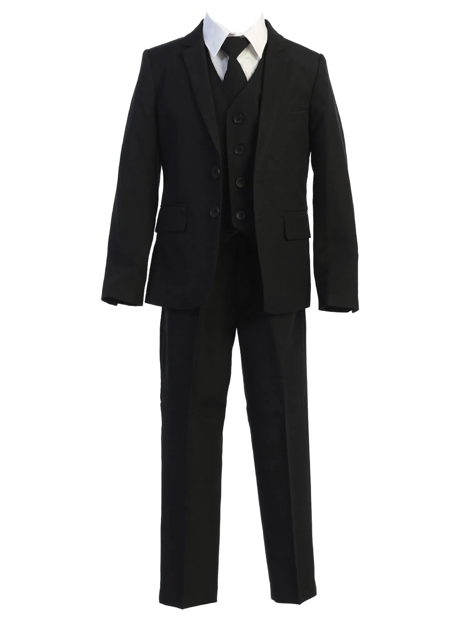 Boys Multi Color Jacket Shirt Vest Tie Pants Slim Fit Suit 6M-20