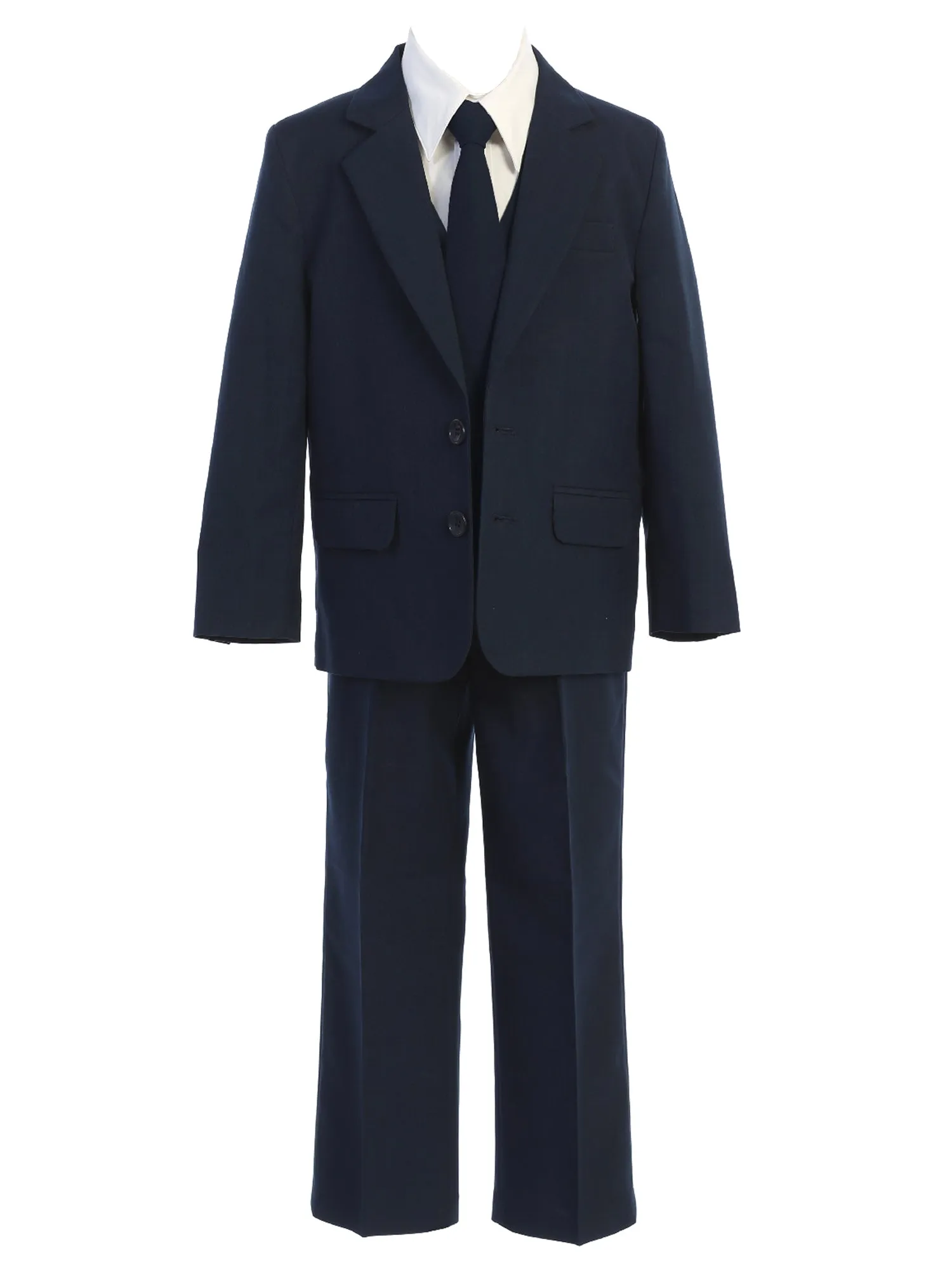 Boys Multi Color Jacket Shirt Vest Tie Pants Slim Fit Suit 6M-20
