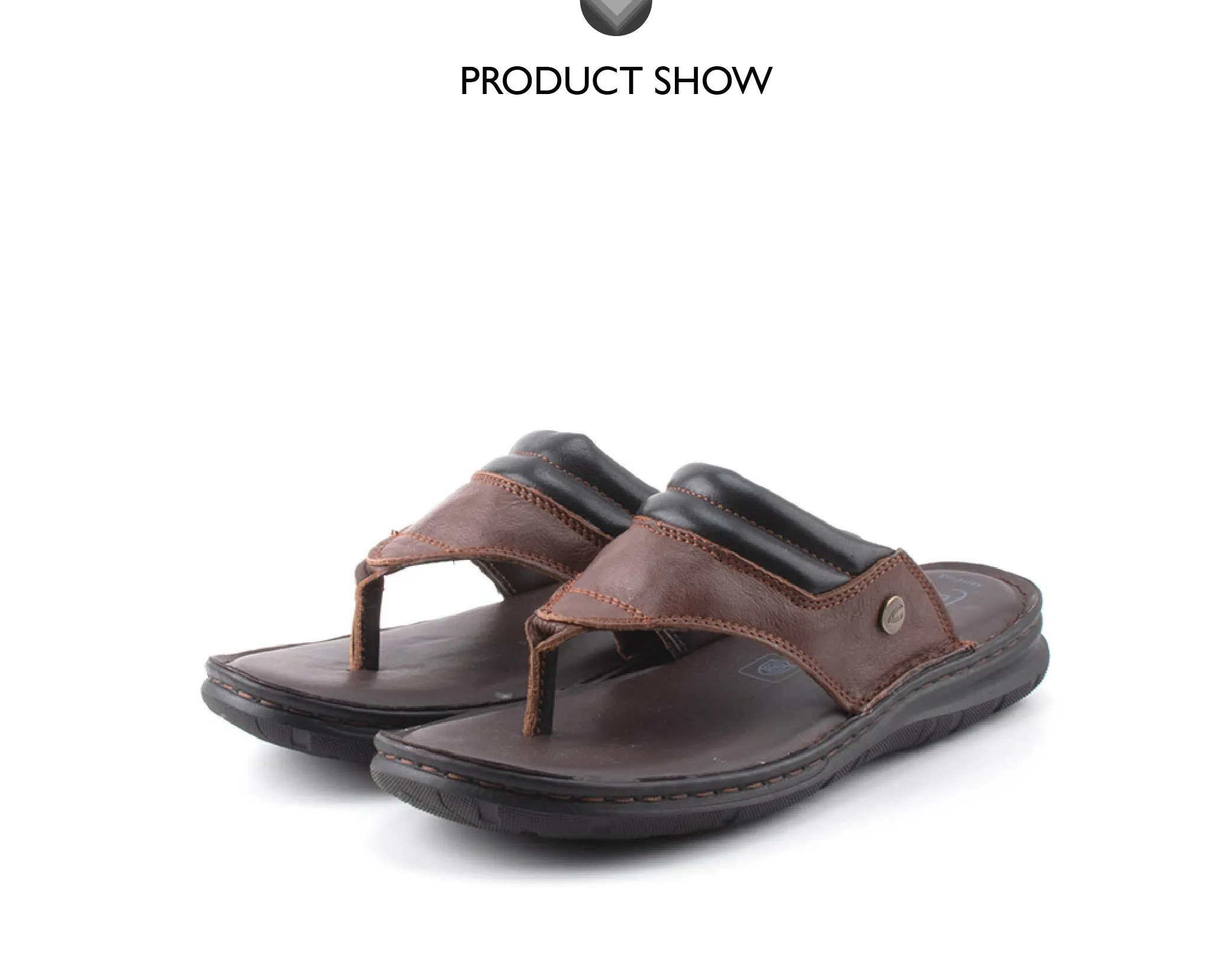camel active Leather Open Toe Sandals Men Brown KINGLEY-892411-FF1SV-3
