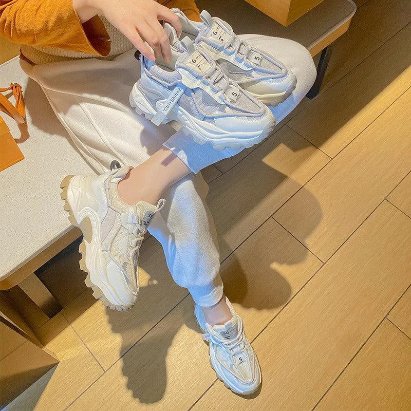 Casual All-Match Net Thick-Soled Sneakers for Women