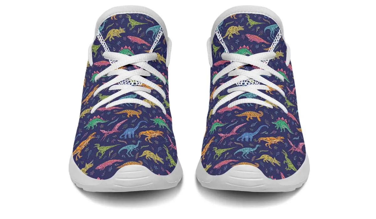 Colorful Dinosaurs Kids Sneakers