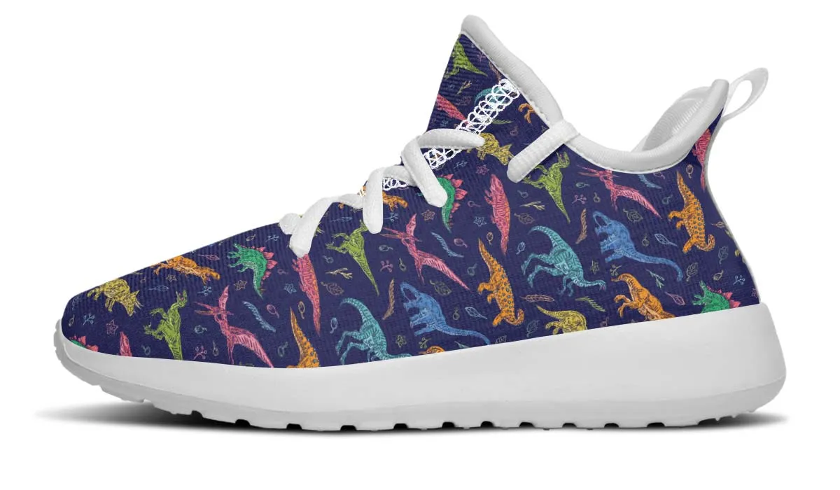 Colorful Dinosaurs Kids Sneakers