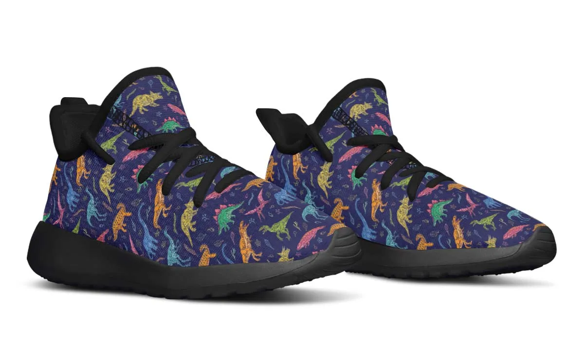 Colorful Dinosaurs Kids Sneakers