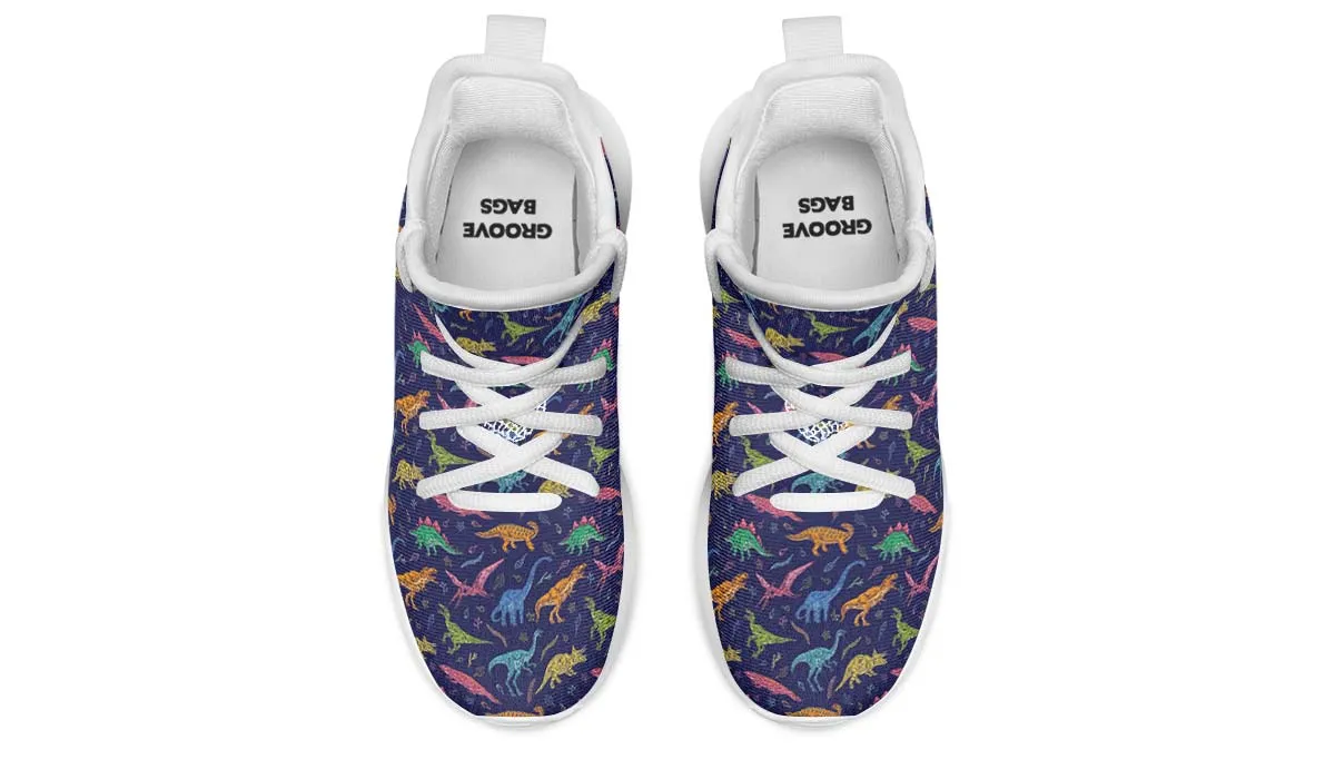 Colorful Dinosaurs Kids Sneakers