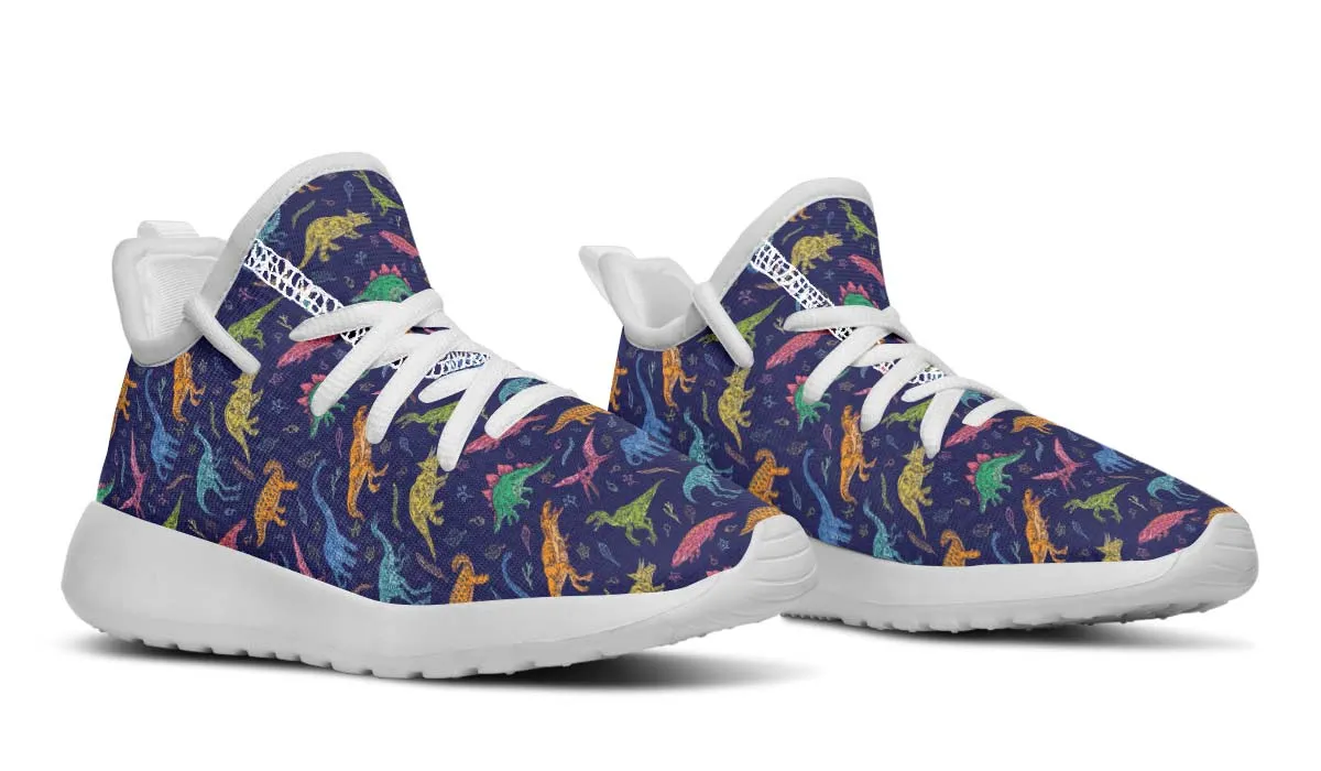 Colorful Dinosaurs Kids Sneakers