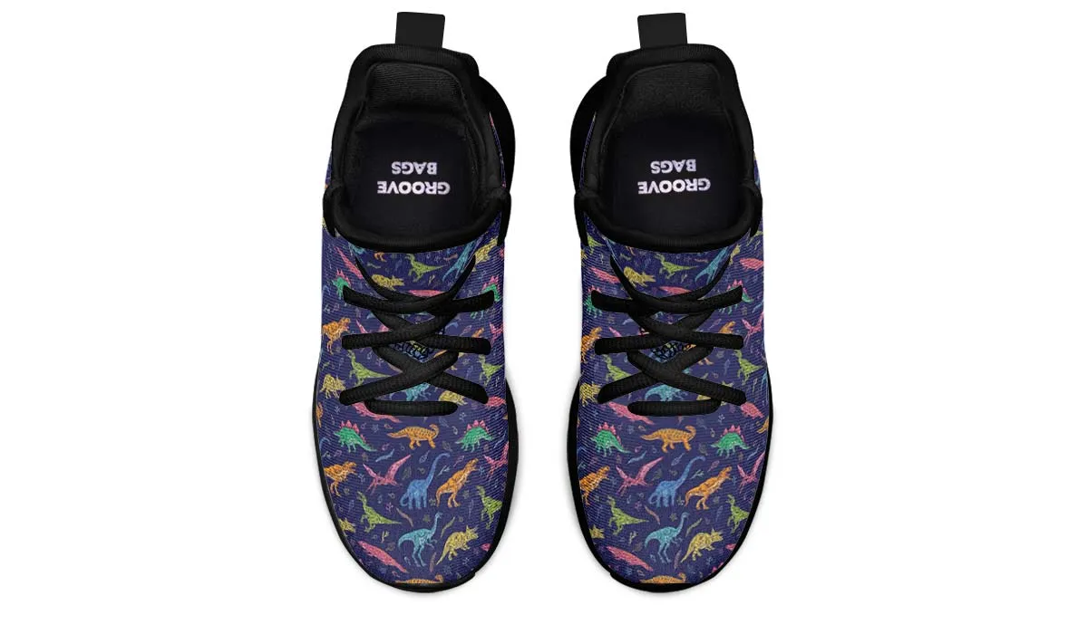 Colorful Dinosaurs Kids Sneakers