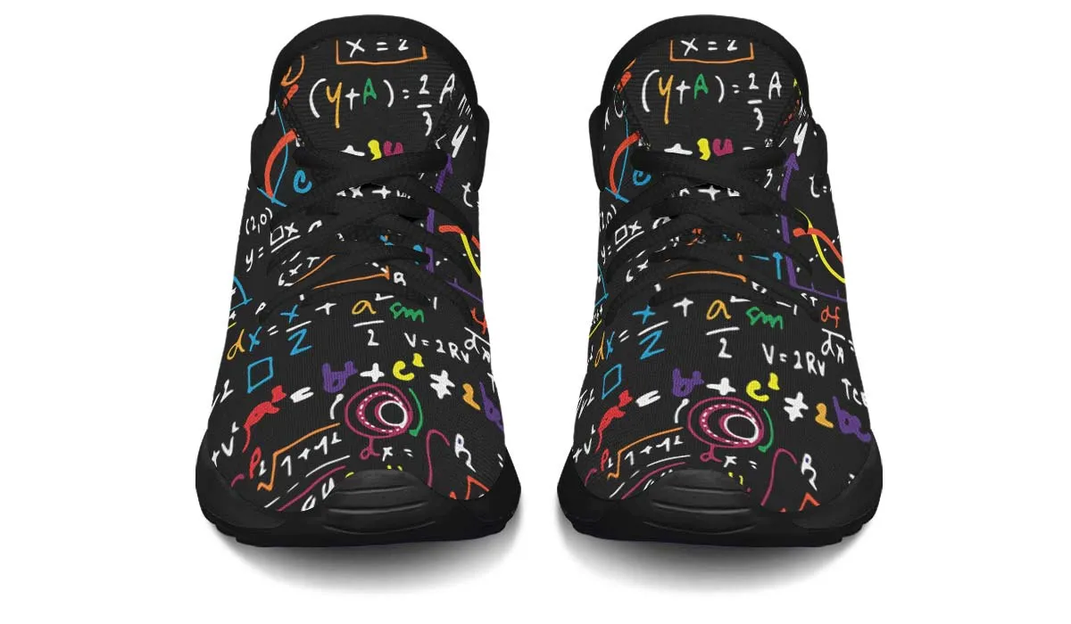 Colorful Math Formula Kids Sneakers