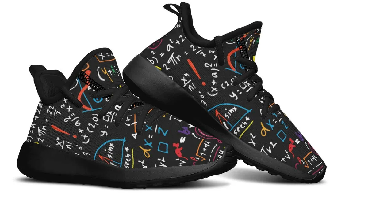 Colorful Math Formula Kids Sneakers