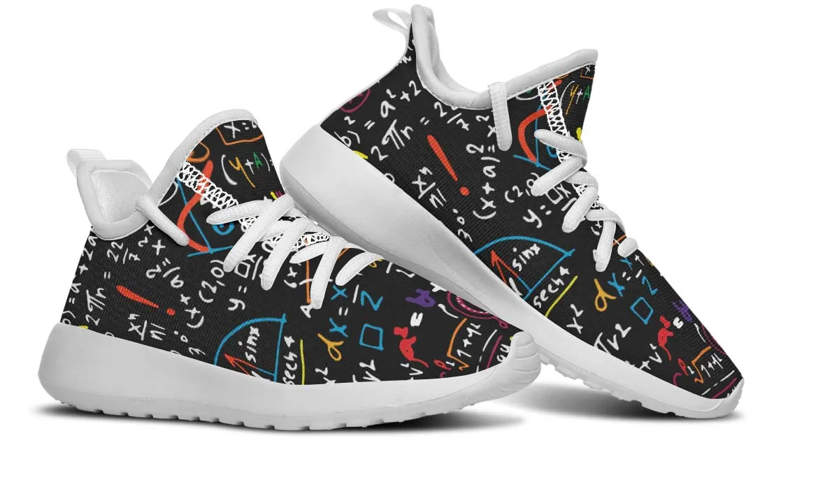 Colorful Math Formula Kids Sneakers