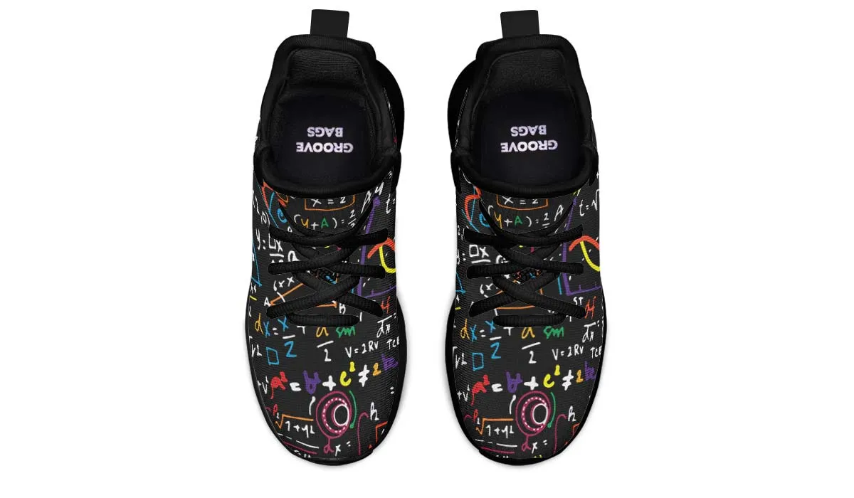 Colorful Math Formula Kids Sneakers