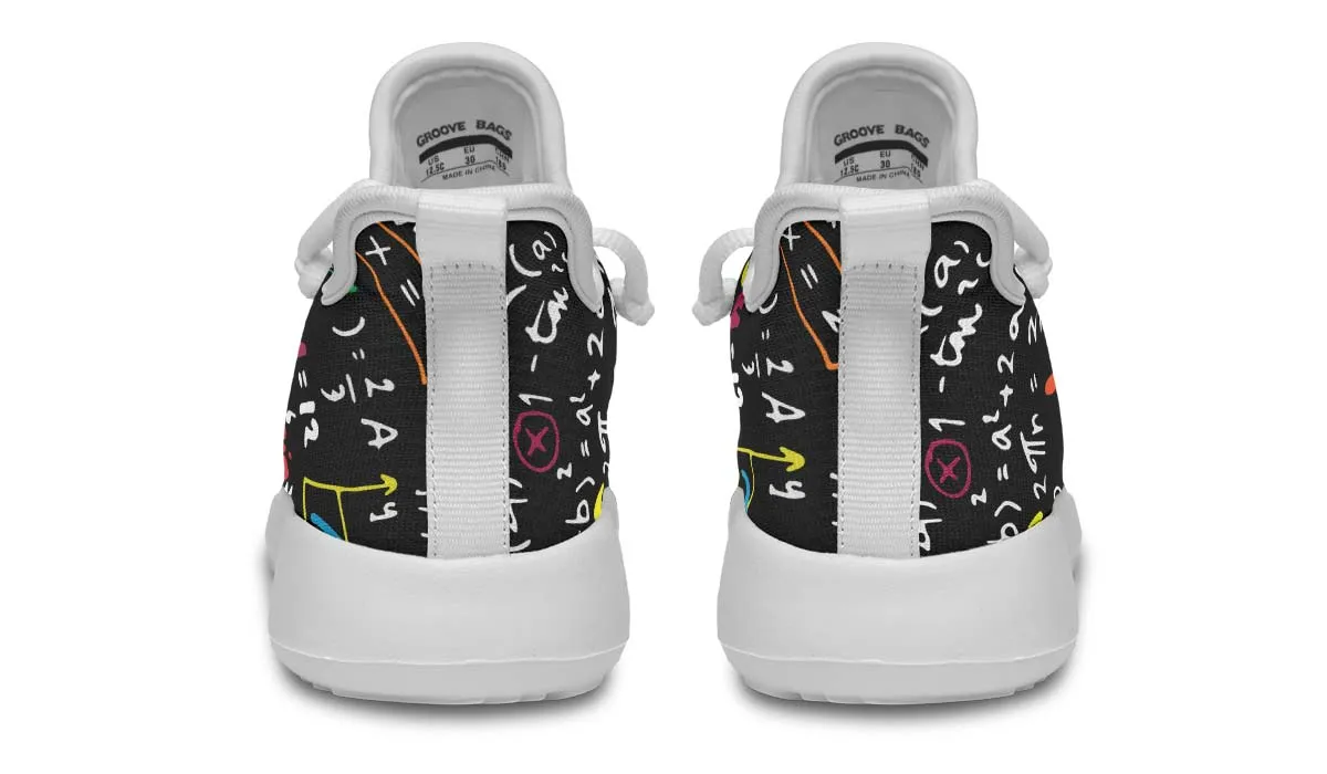 Colorful Math Formula Kids Sneakers