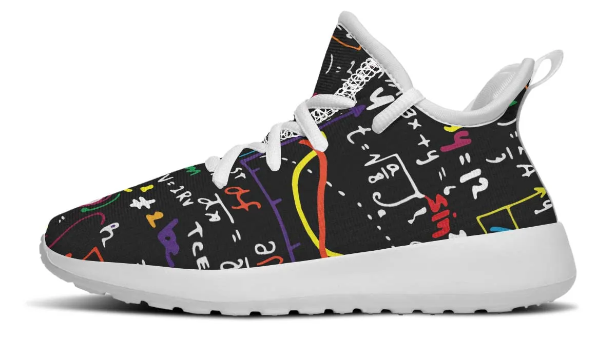 Colorful Math Formula Kids Sneakers
