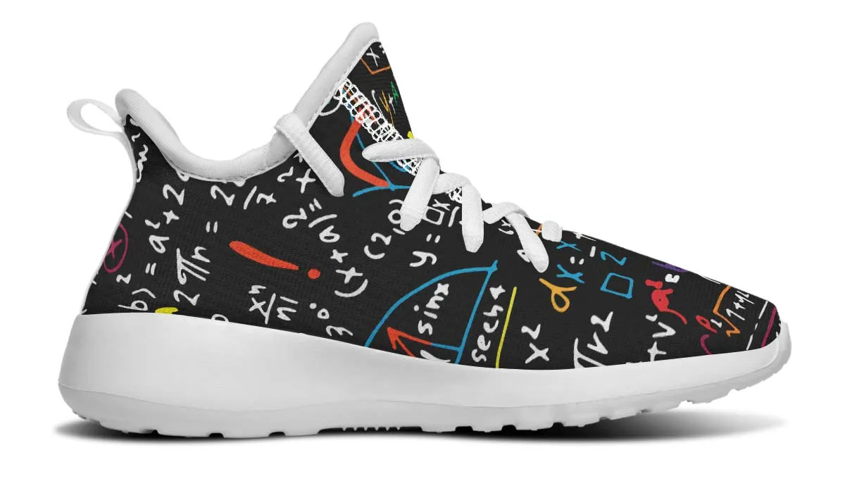 Colorful Math Formula Kids Sneakers
