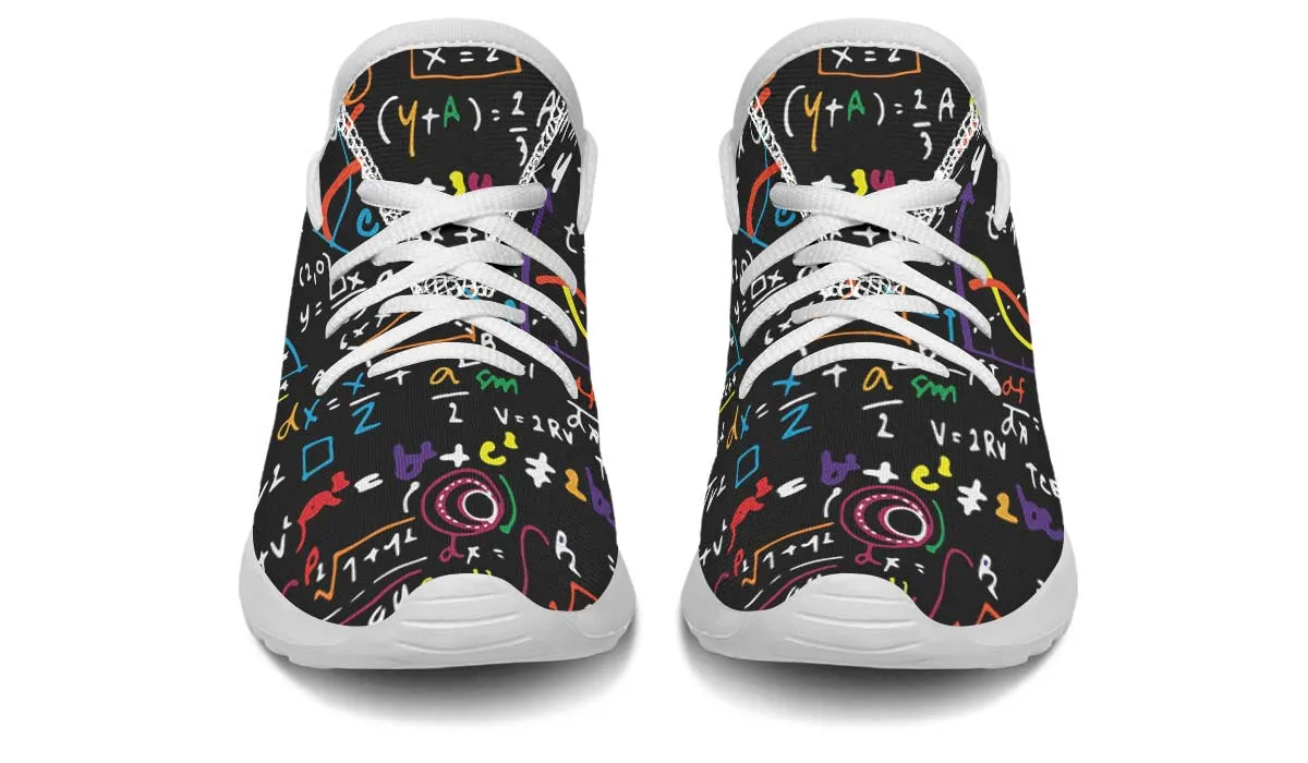 Colorful Math Formula Kids Sneakers