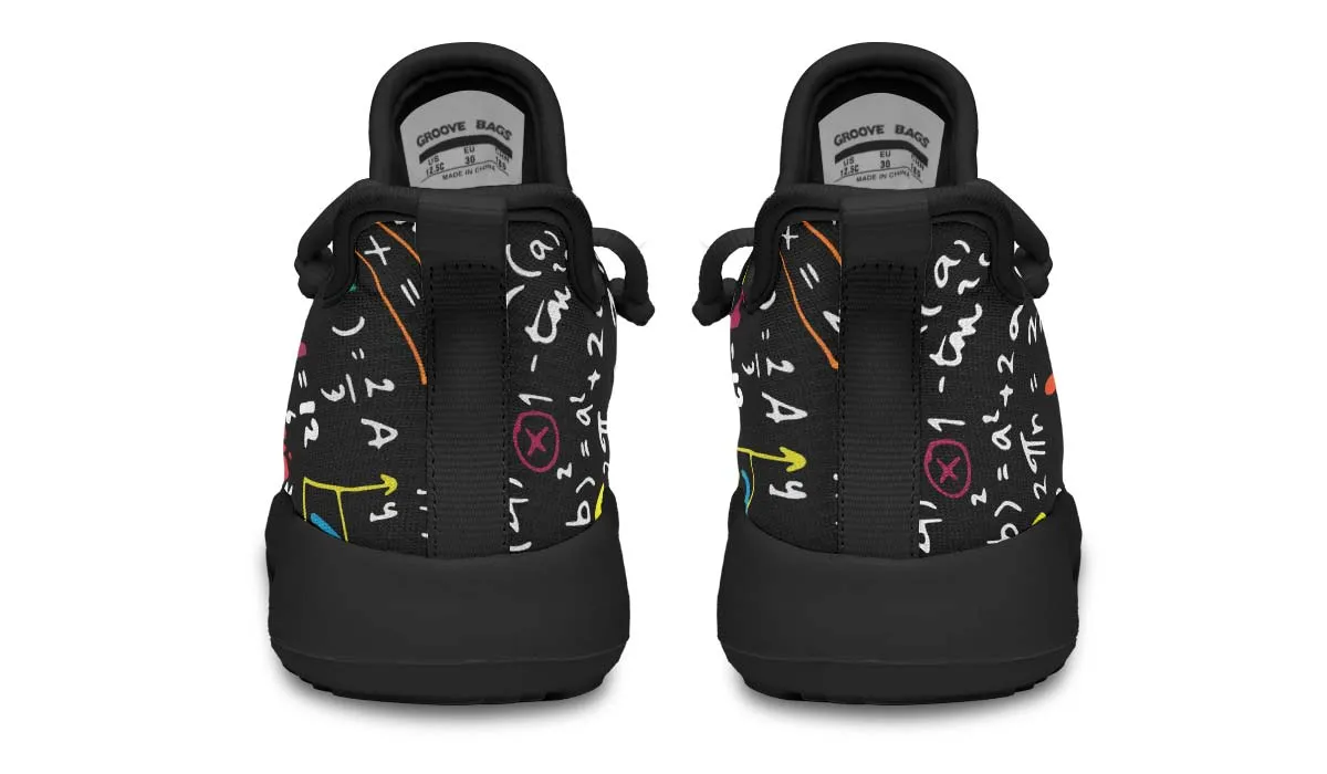 Colorful Math Formula Kids Sneakers