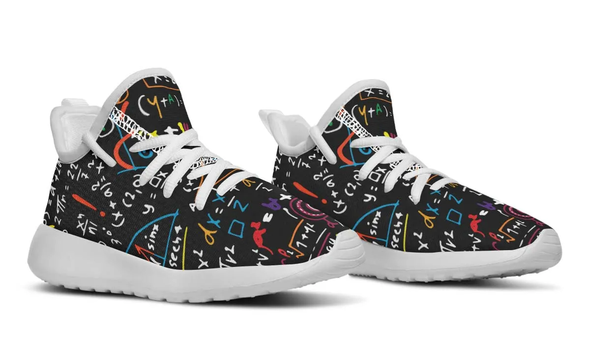 Colorful Math Formula Kids Sneakers