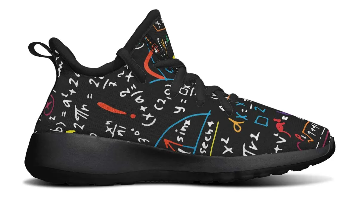 Colorful Math Formula Kids Sneakers