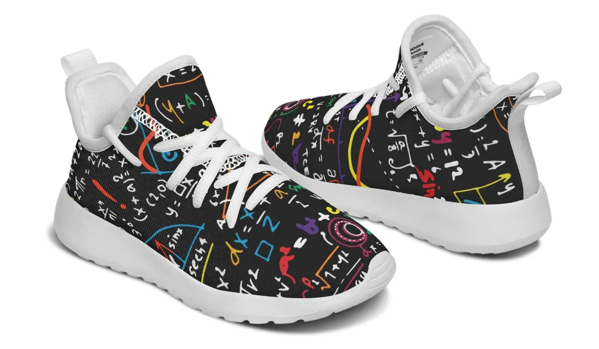 Colorful Math Formula Kids Sneakers