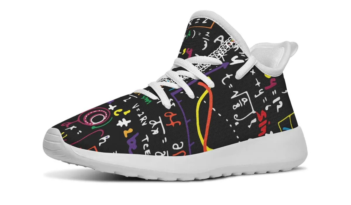 Colorful Math Formula Kids Sneakers