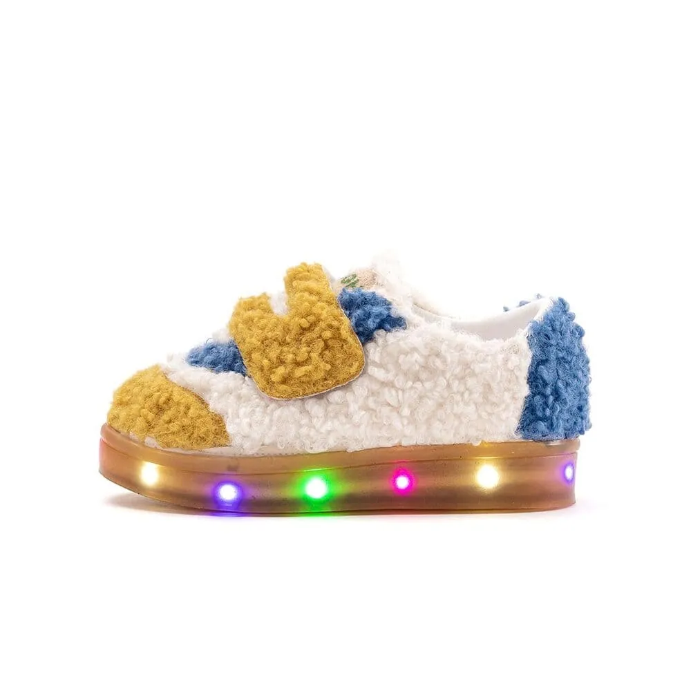 'Curly Curly' LED Fur Sneakers