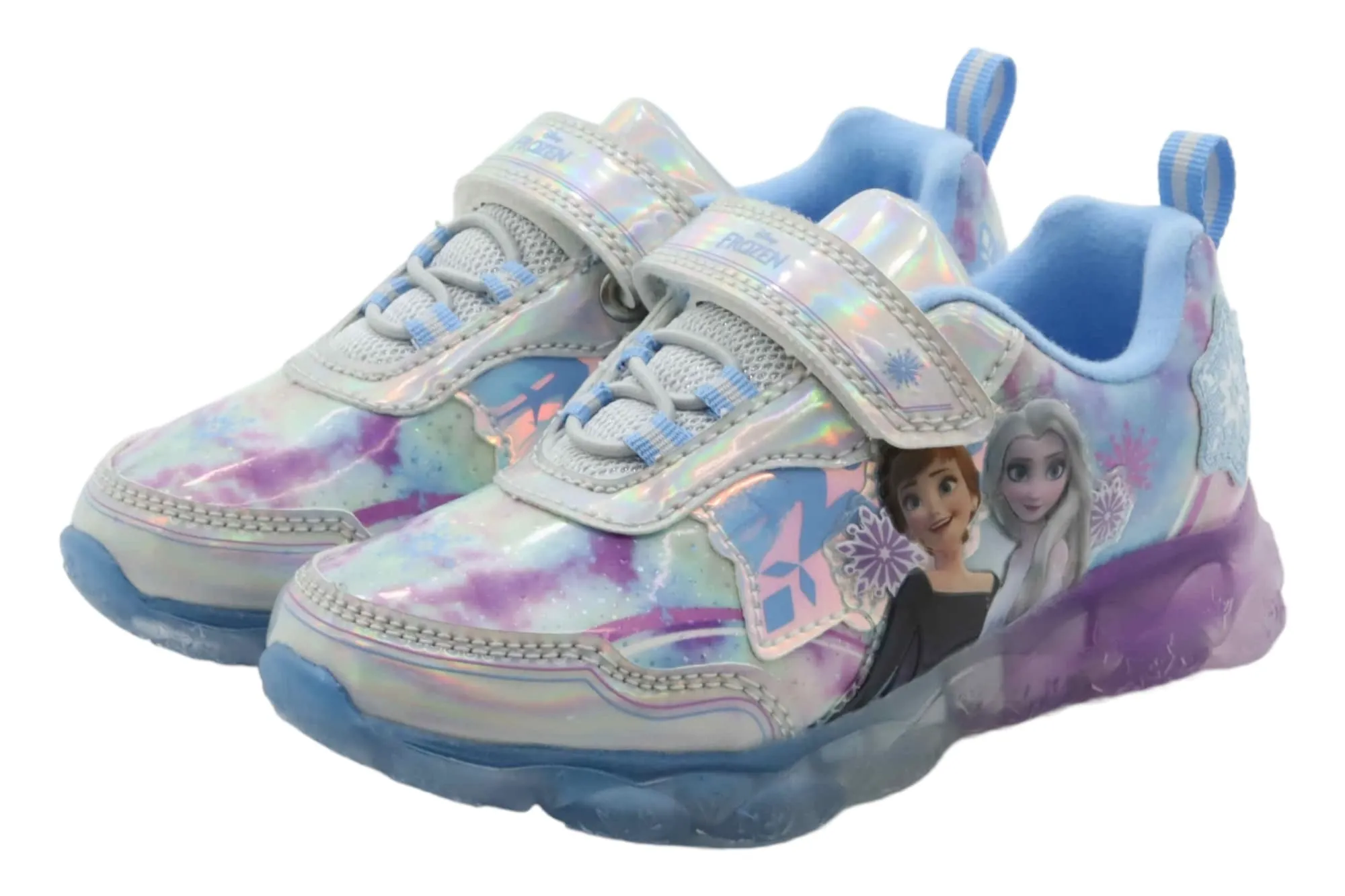 Disney Frozen Lighted Athletic Sneakers, Blue (Toddler/Little Kid)