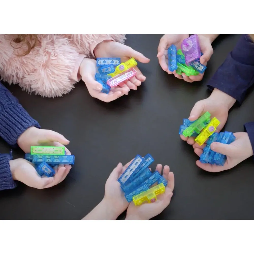E-Blox Circuit Blox Lights 'N Motion - Interactive STEM Building Kit - Colorful LED Blocks