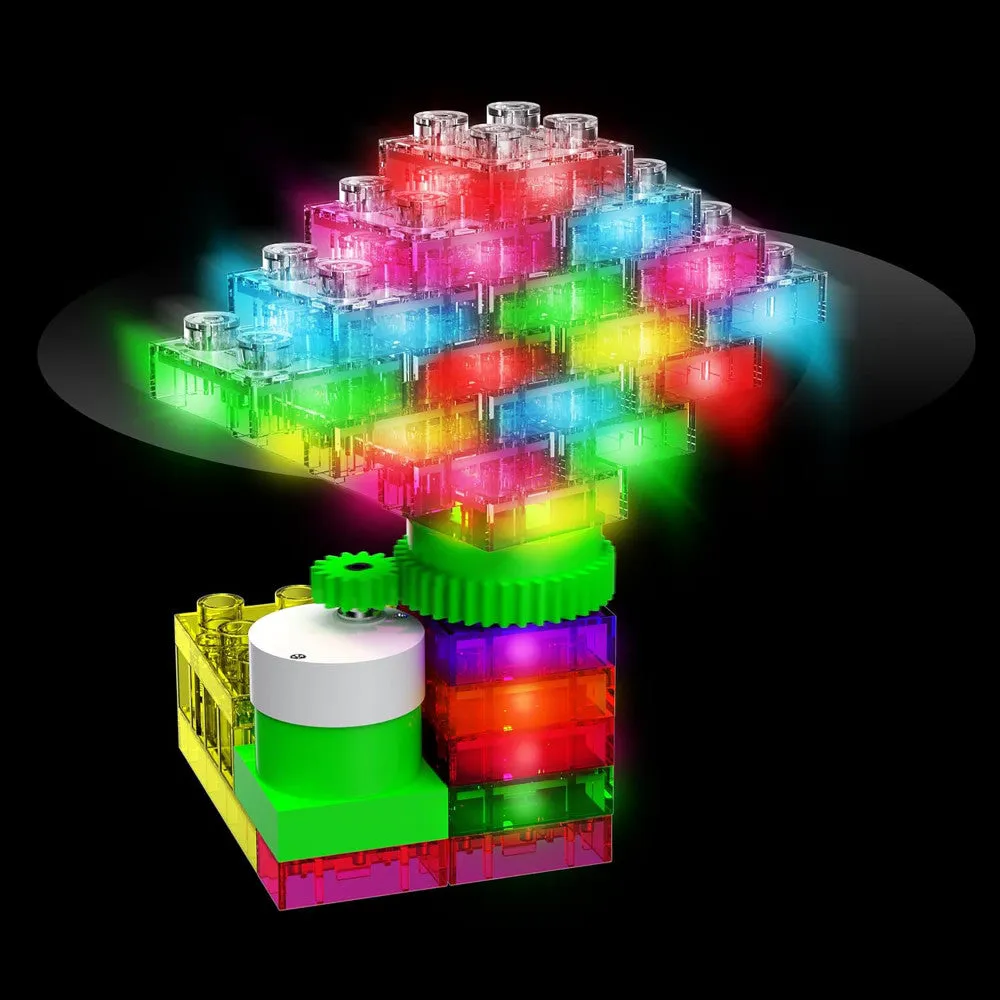 E-Blox Circuit Blox Lights 'N Motion - Interactive STEM Building Kit - Colorful LED Blocks