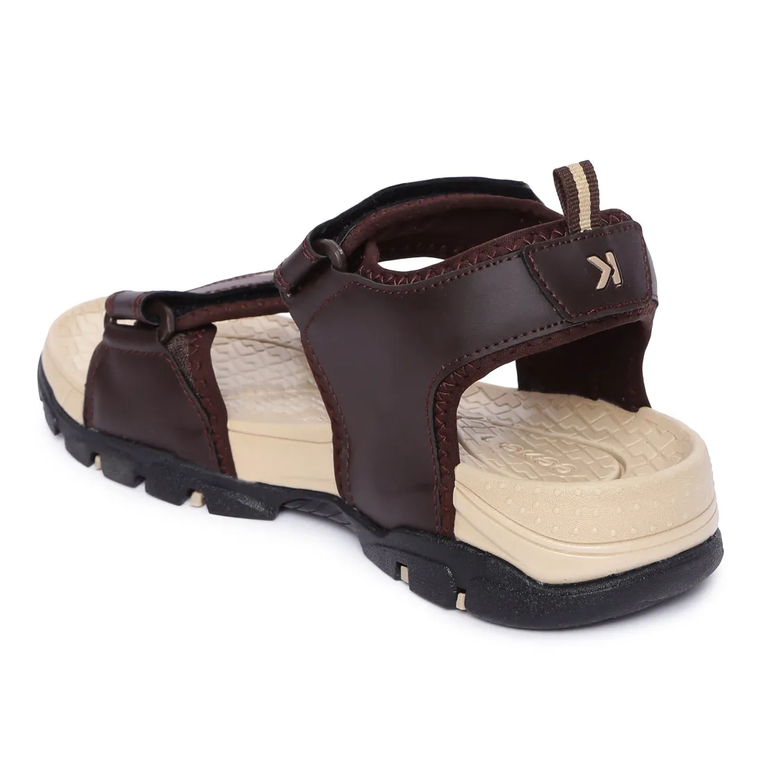 Eeken ESDGO4505 Brown Stylish Lightweight Dailywear Sports Sandals For Men