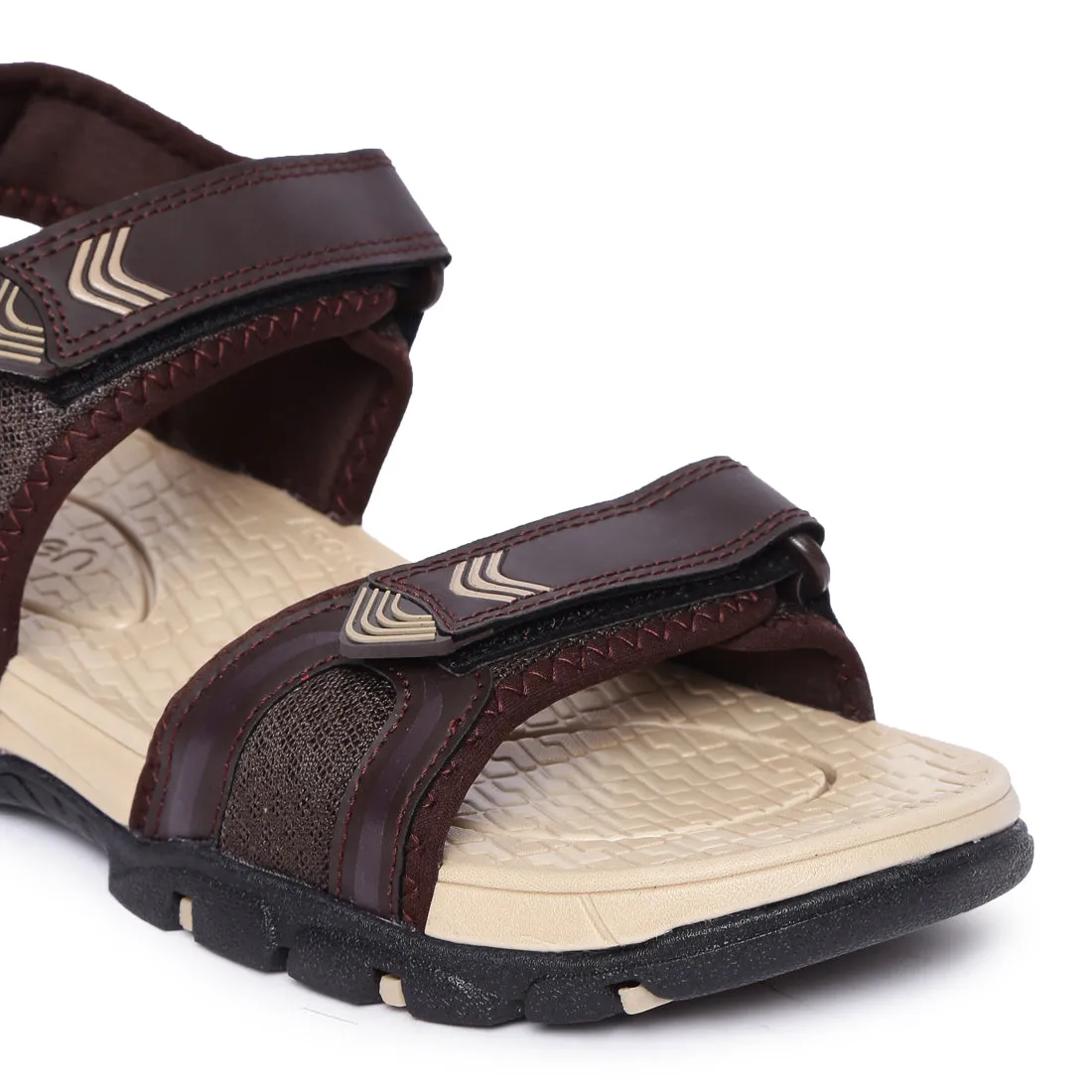 Eeken ESDGO4505 Brown Stylish Lightweight Dailywear Sports Sandals For Men