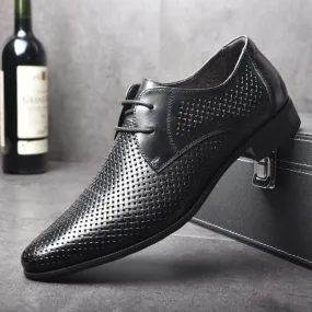 Formal Men Shoes Punch Lace Breathable