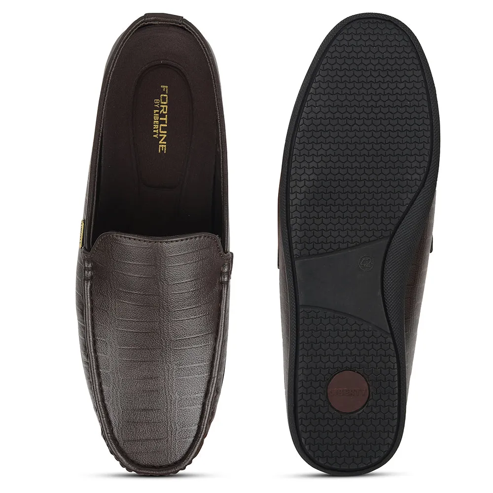Fortune Brown Casual Loafers For Mens VSL-6 By Liberty