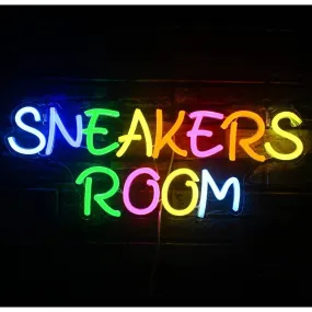 Fun Bright Colorful “Sneakers Room” LED Night Light Room Wall Decoration