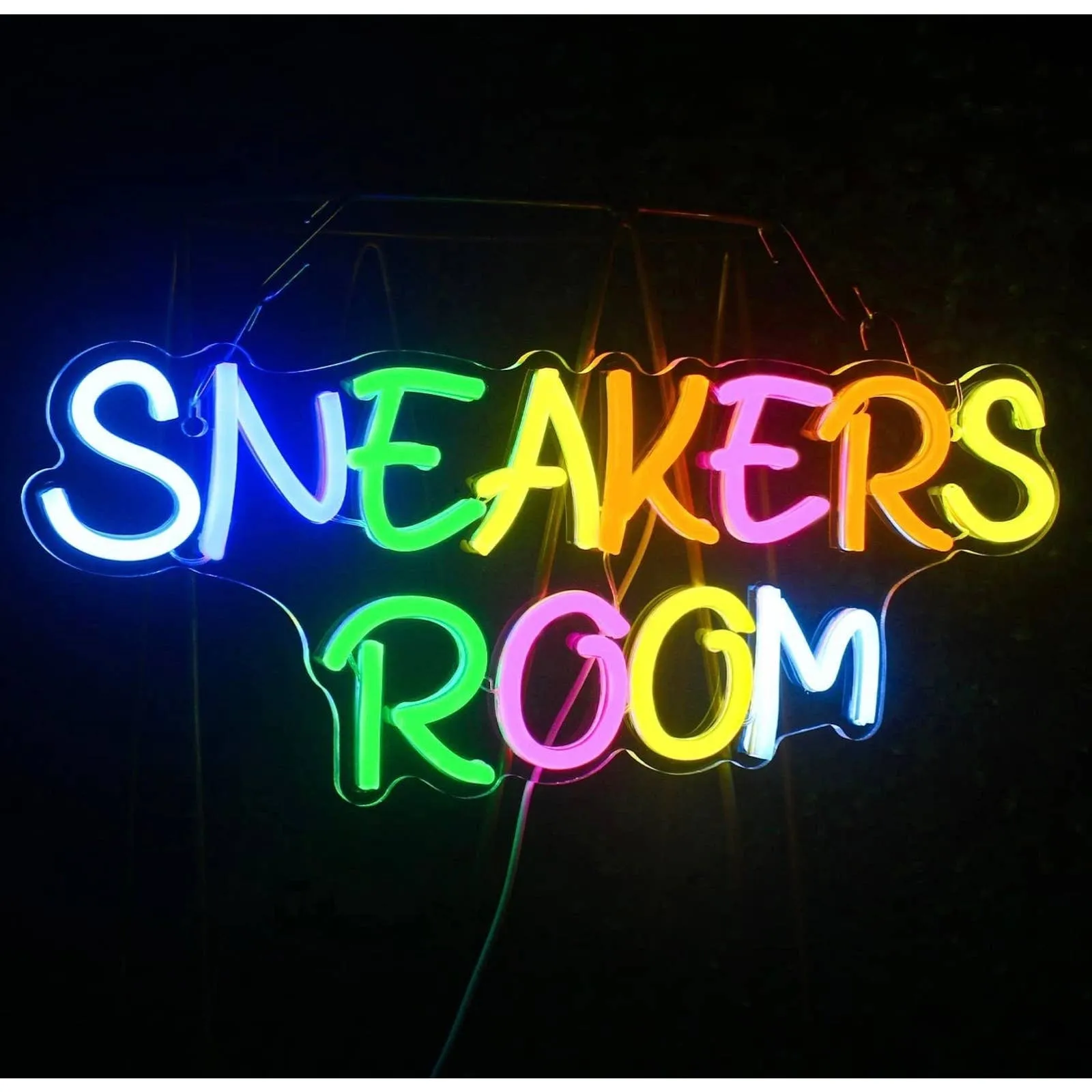 Fun Bright Colorful “Sneakers Room” LED Night Light Room Wall Decoration