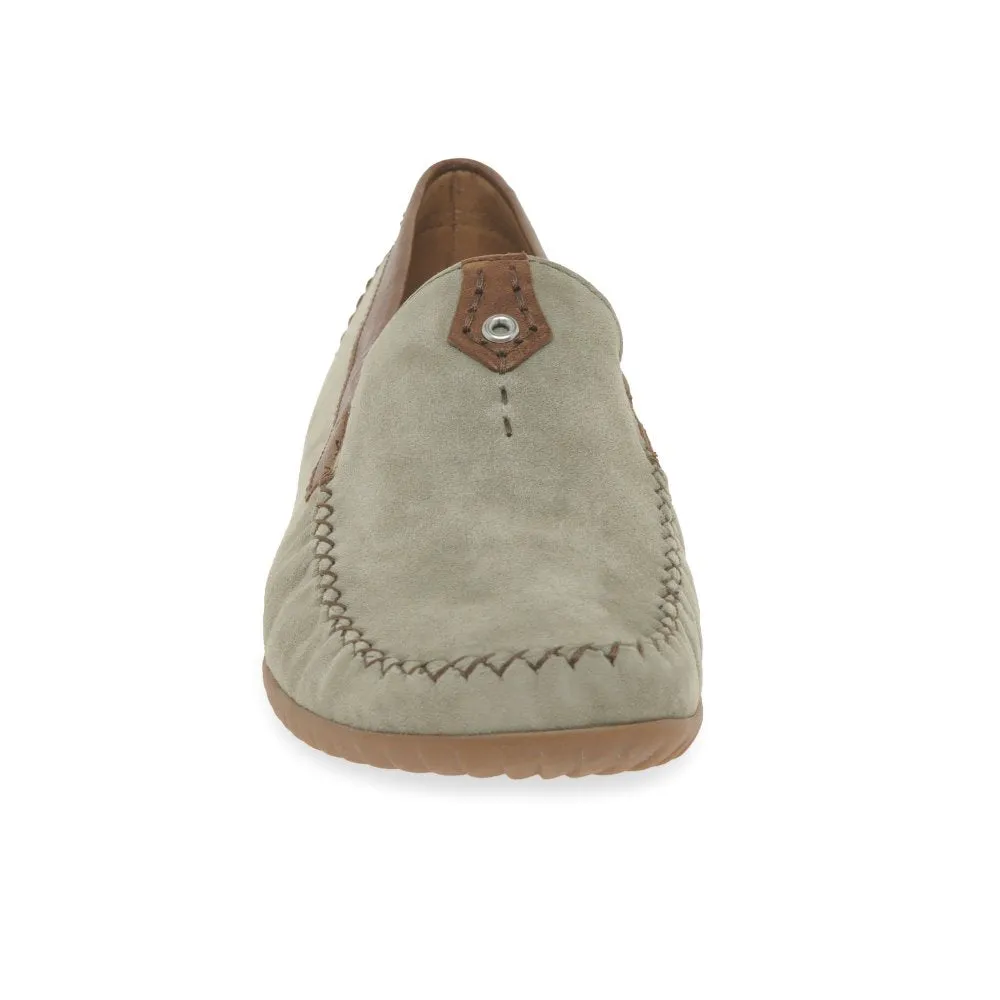 Gabor Slip On Shoe 46.090.11 Schilf Suede/New Whiskey