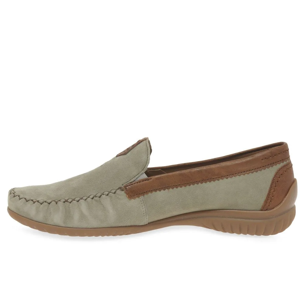 Gabor Slip On Shoe 46.090.11 Schilf Suede/New Whiskey