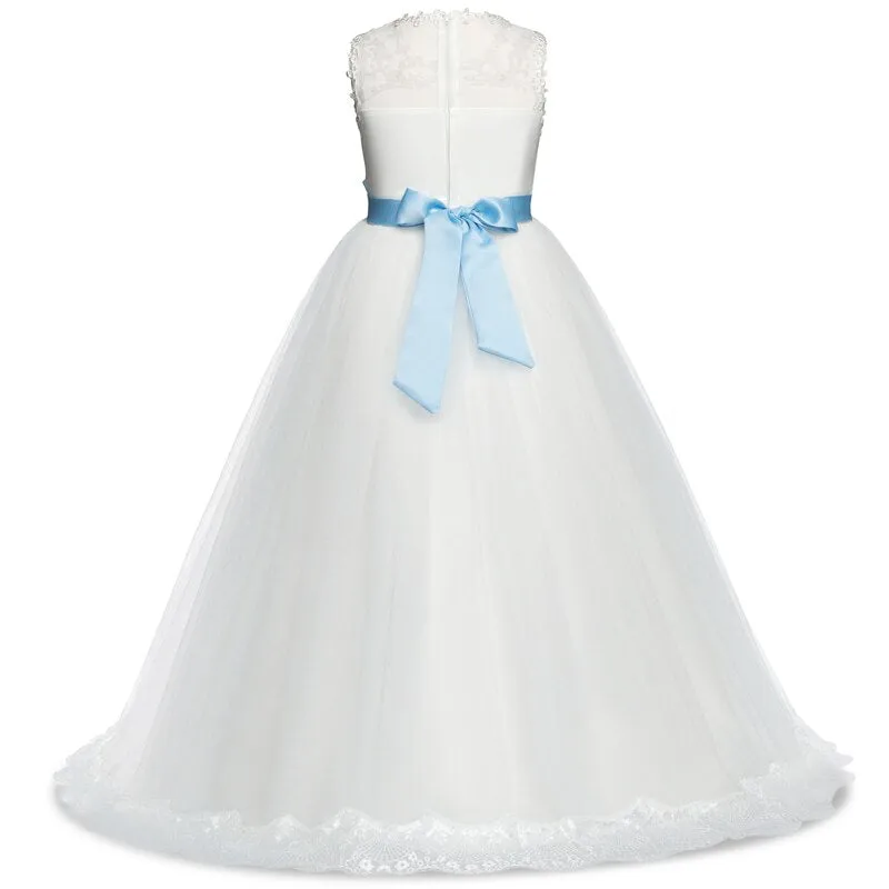 Girls Formal Dresses Long Little Girl Wedding Prom Graduation Ball Gown