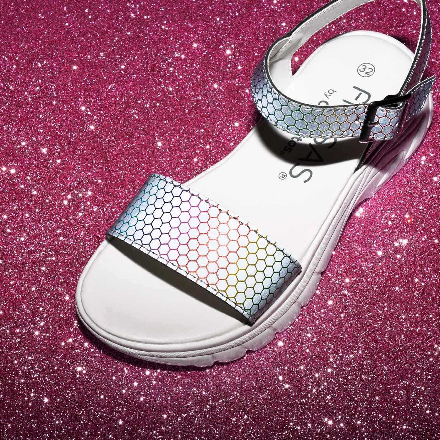 Girl's Reflectant Sports Sandals