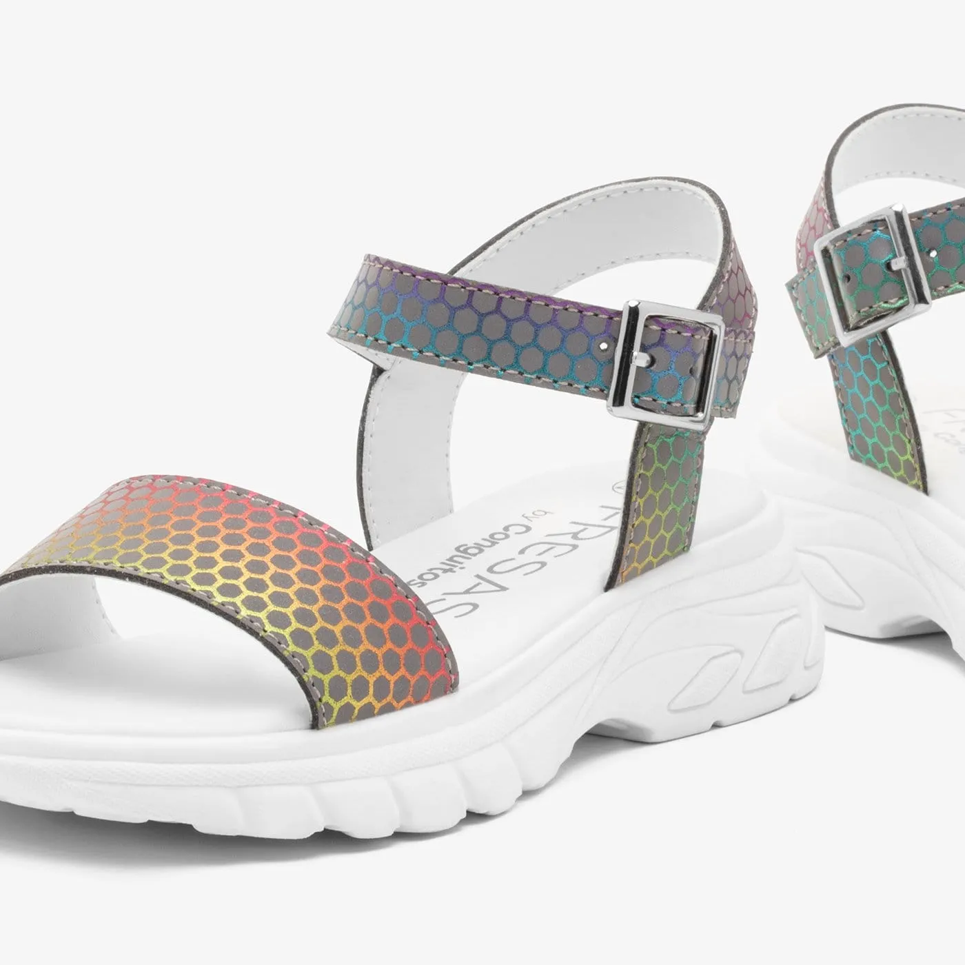 Girl's Reflectant Sports Sandals