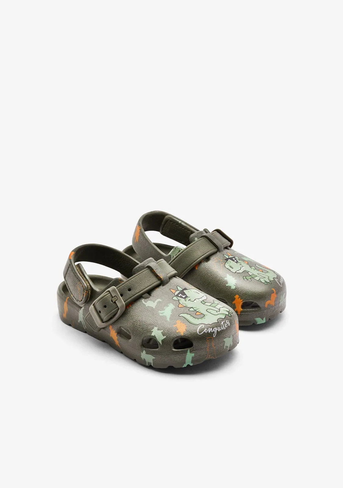 Green Dinosaur Clog