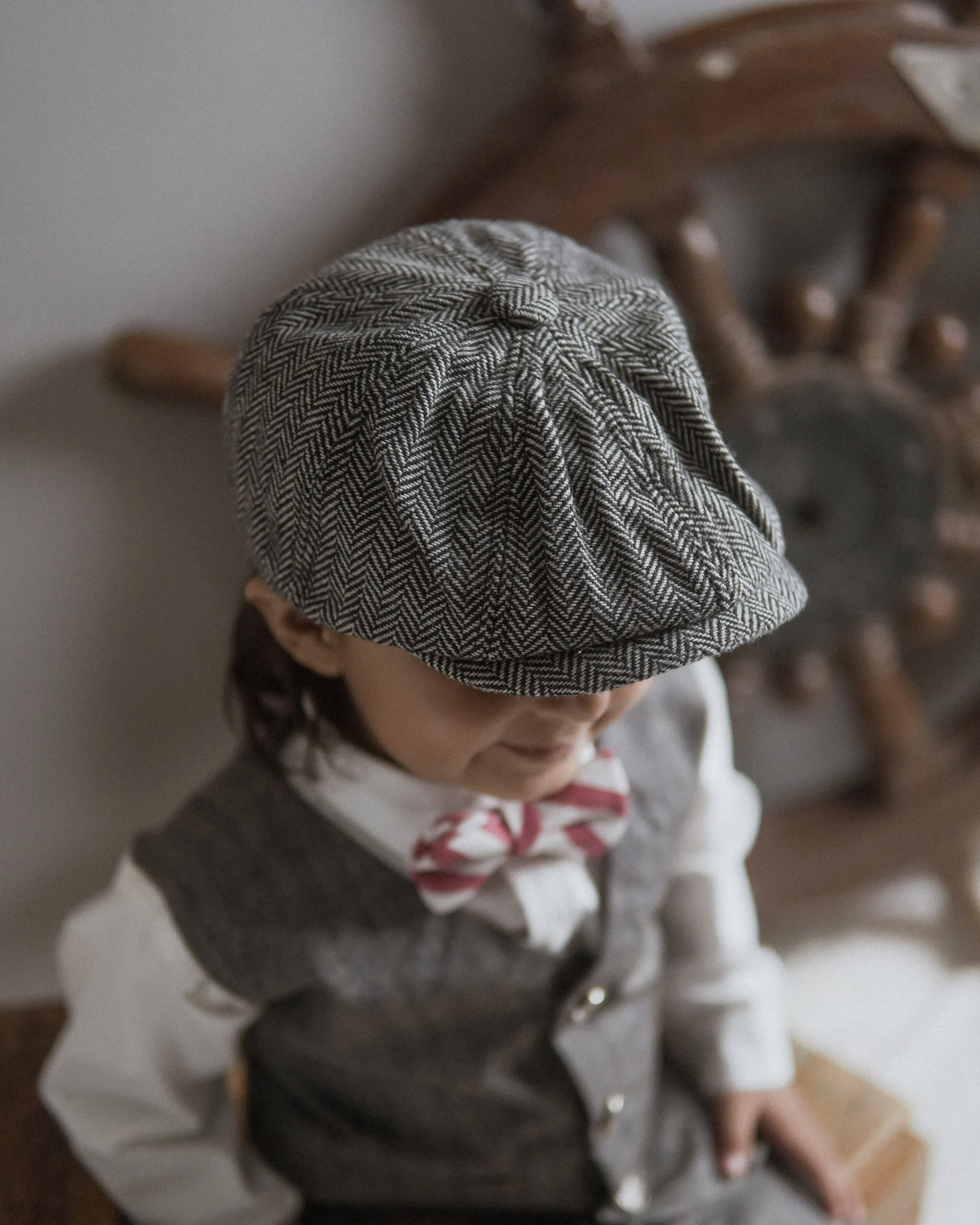 GREY PATTERNED BOYS SUIT