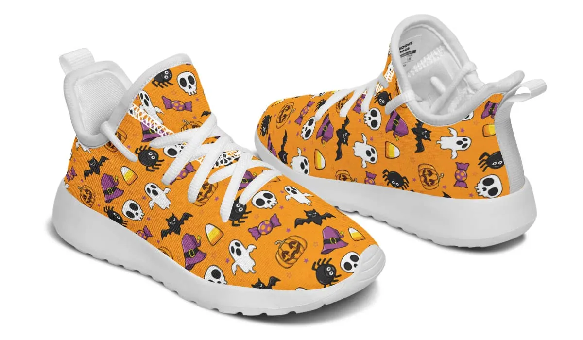 Halloween Pattern Kids Sneakers